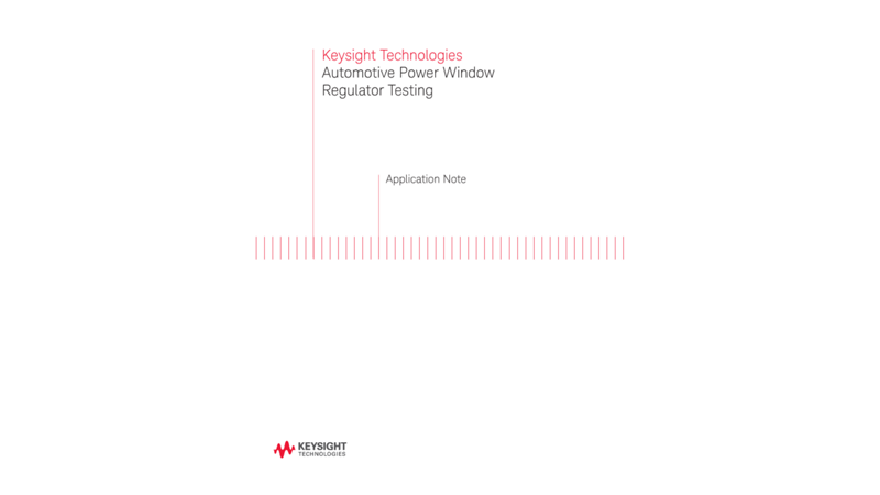 Automotive Power Window Regulator Testing